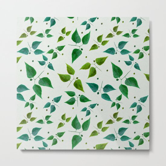 Floral Butterflies Metal Print
