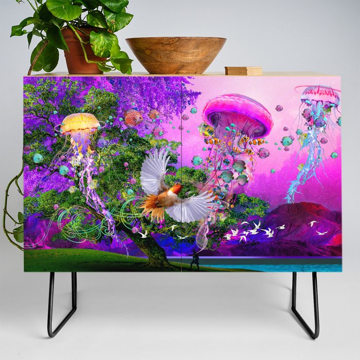 Jellyfish World Credenza