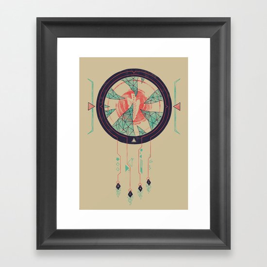 Digital Catcher Framed Art Print