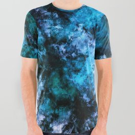 Blue burst All Over Graphic Tee