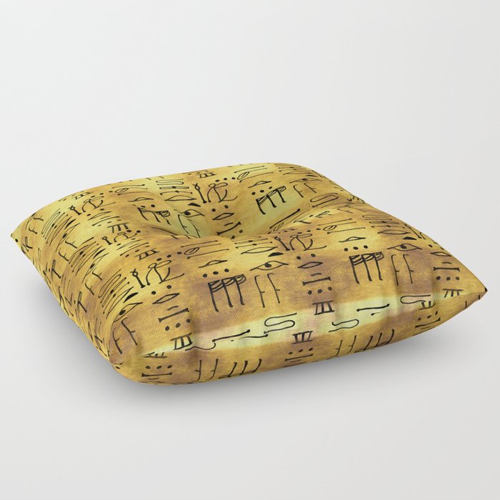 Egyptian Hieroglyphs  Floor Pillow