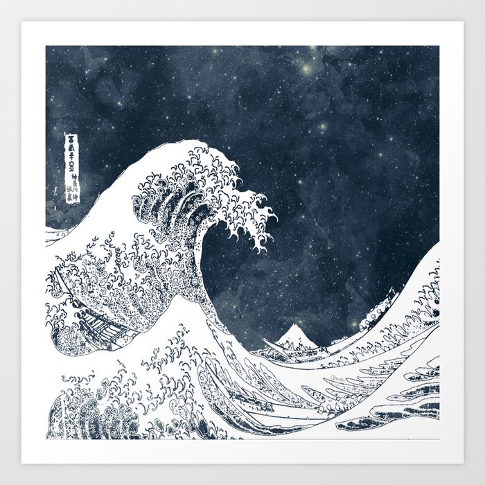 The Great Wave of a Star System Art Print