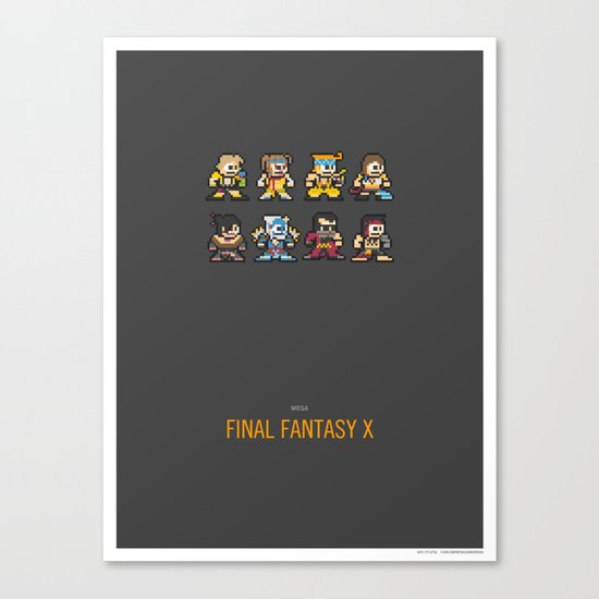 Mega Final Fantasy X Canvas Print