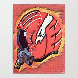 Helmet Goose top gun Poster