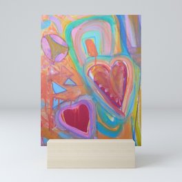 Two Hearts Mini Art Print