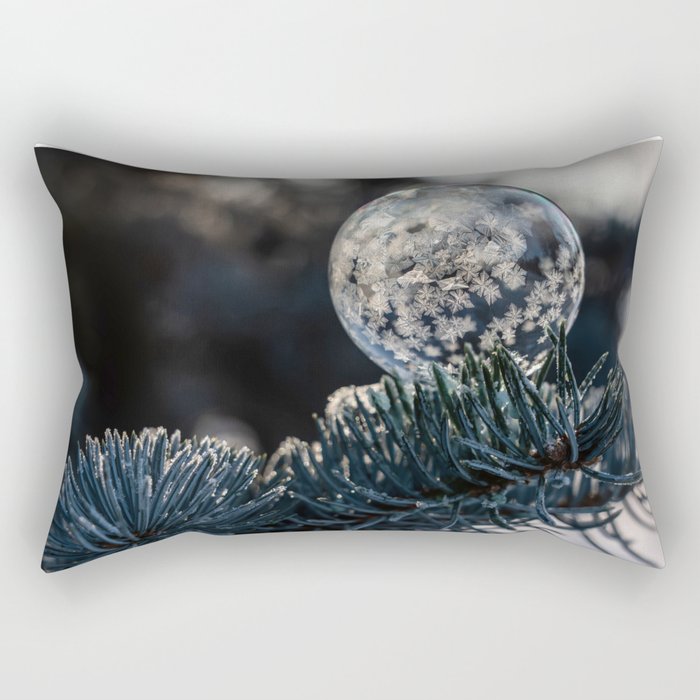 Frozen bubble with multiple stars Rectangular Pillow