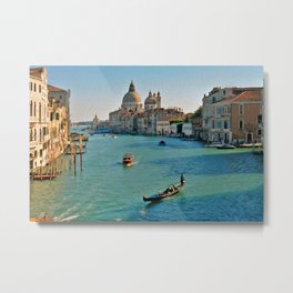 Venezia - Accadémia I Metal Print | Sightseeing, Italy, Marco, Vacation, Venice, Canal, Oil, Piazza, Europe, Canalgrande 