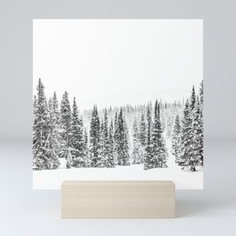 Blizzard Trees Mini Art Print