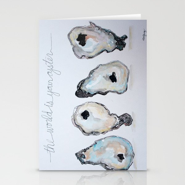 The World is Your Oyster Stationery Cards