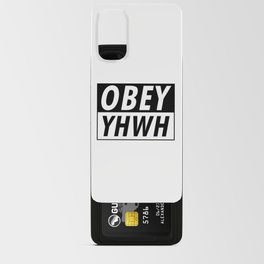 OBEY YHWH - Modern, Minimal Faith-Based Print - Christian Quotes Android Card Case