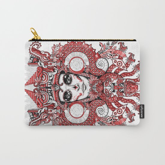 Red Serpent Queen Carry-All Pouch