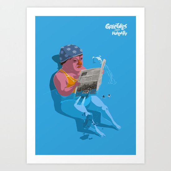 Greetings from Hungary III. Art Print