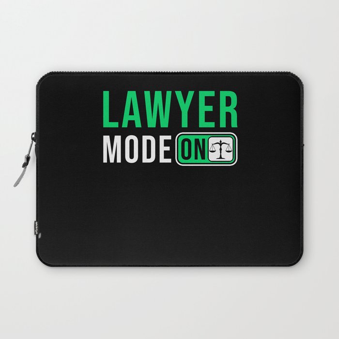 Lawyer Mode on Laptop Sleeve