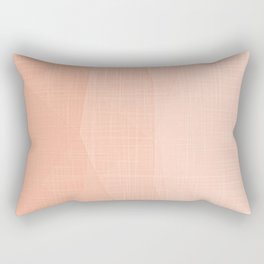 A Touch Of Peach - Soft Geometric Minimalist Rectangular Pillow