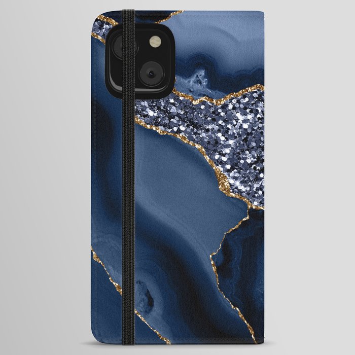 Agate Glitter Ocean Texture 05 iPhone Wallet Case
