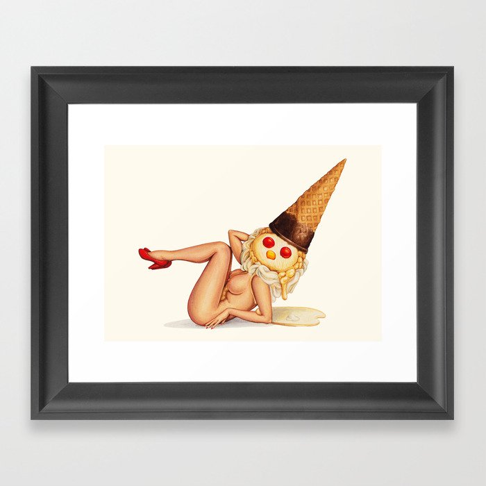 Ice Cream Girl 2 Framed Art Print