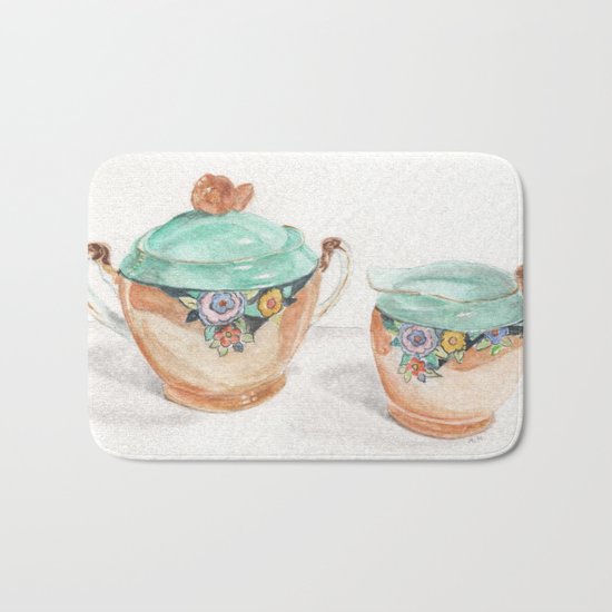 Sugar and Creamer Bath Mat
