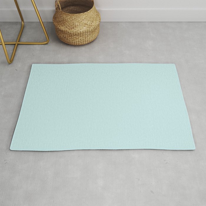Duck egg blue throw rug clearance