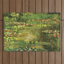 Monet Water Lilies Outdoor Rug