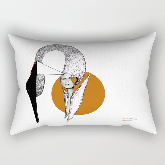 Shoe Swan Rectangular Pillow