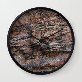 Royal Gorge Rock Formation Texture Wall Clock