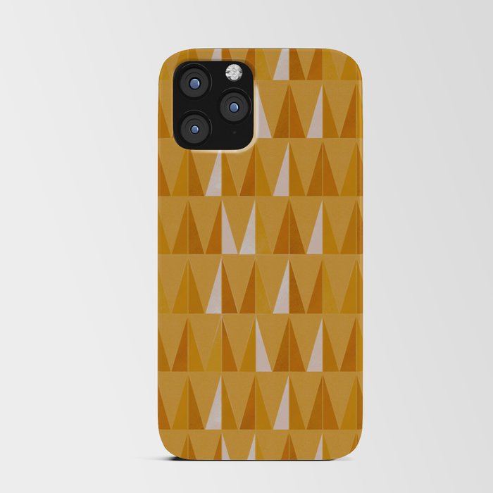 Geometric Pine - Orange iPhone Card Case