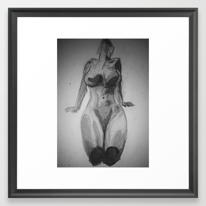 Naked Lady Framed Art Print