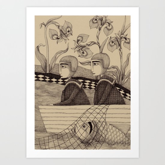 The Golden Fish (2) Art Print