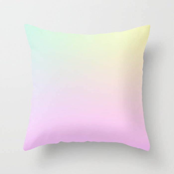 40 Gradient Aura Ombre 220426 Valourine Digital Minimalist Art Throw Pillow