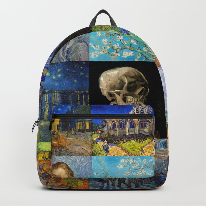 Vincent van Gogh - Masterpieces Patchwork, Grid Backpack