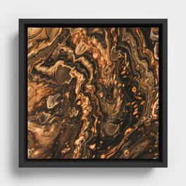 Copper Texture 02 Framed Canvas