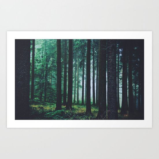 Through the fog Art Print