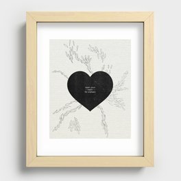 open you heart to orphans Recessed Framed Print