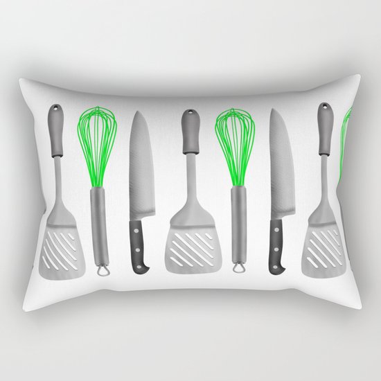 Kitchen Utensils Rectangular Pillow