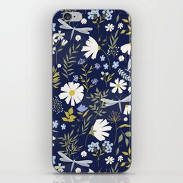Daisies and Dragonflies iPhone Skin
