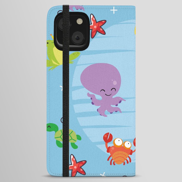 Happy Sealife iPhone Wallet Case