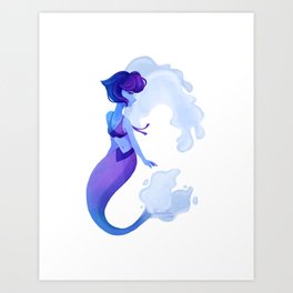 Mermaid Lapis Art Print