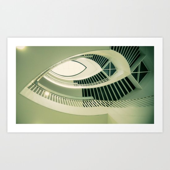 teardrop stairs Art Print