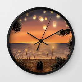 Magical Summer Night Wall Clock