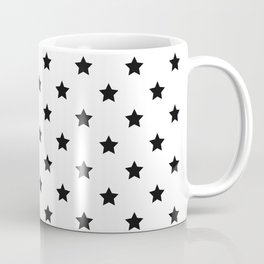 Black stars in rows Coffee Mug