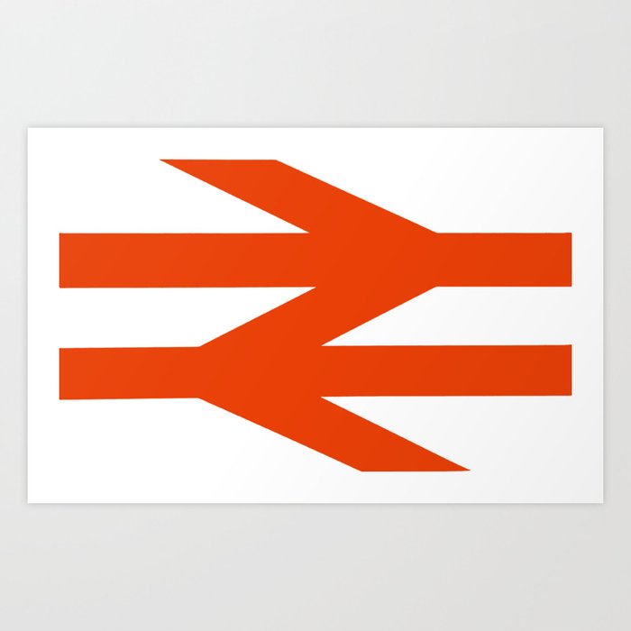 British Rail Double Arrow logo Art Print