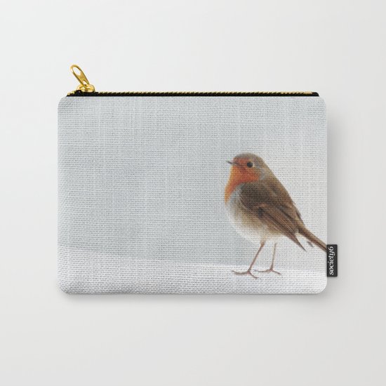 Robin into the Snow Carry-All Pouch