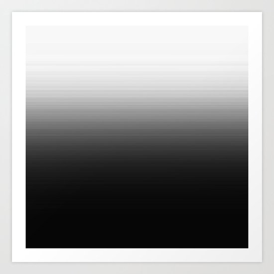 Black Ombre Art Print