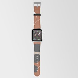 Floral Sprigs Terracotta Apple Watch Band