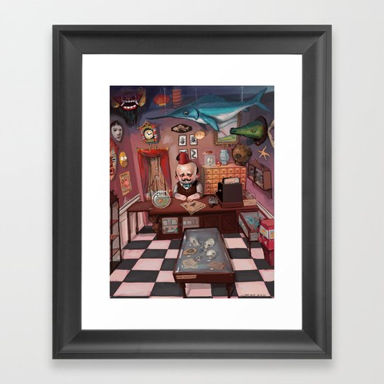Mr. Chudderley's Shop of Curiosities Framed Art Print