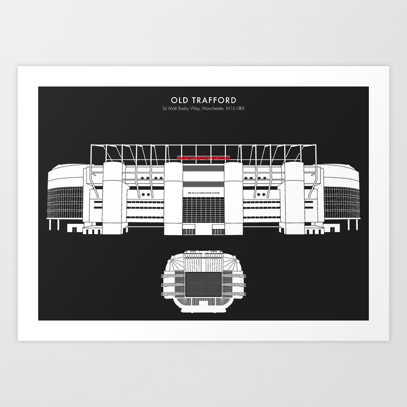 Manchester United Old Trafford Stadium Limited Edition Print