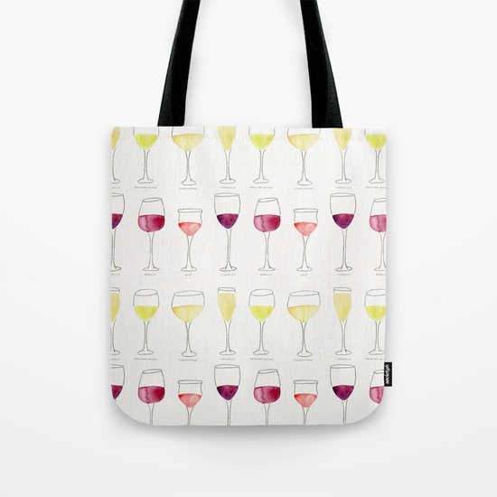 Wine Collection Tote Bag