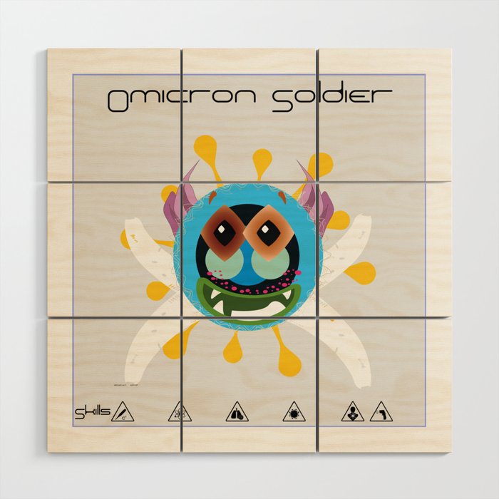 Omicron Soldier 31 Wood Wall Art