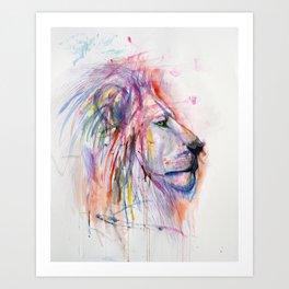 The Almighty Lion Art Print