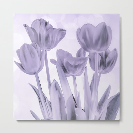 Tulips (b&w) Metal Print